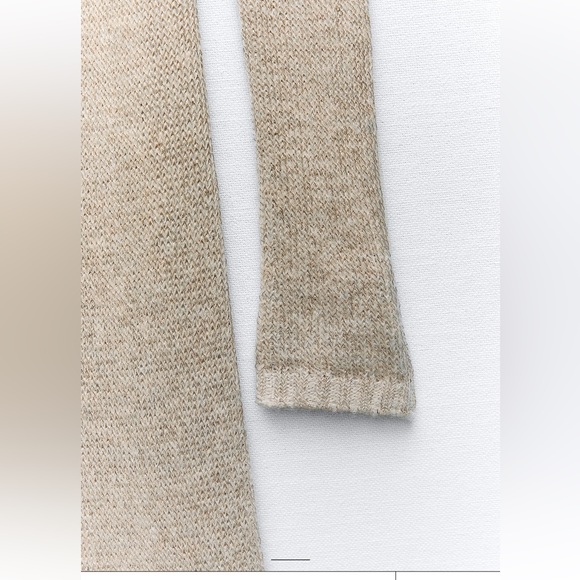 ZARA METALLIC THREAD KNIT MAXI DRESS - Picture 7 of 10